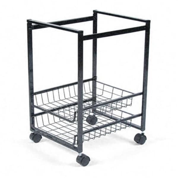Workstationpro Mobile File Cart with Sliding Baskets 16w x13d x 19-1/2h Black TH40497 - main